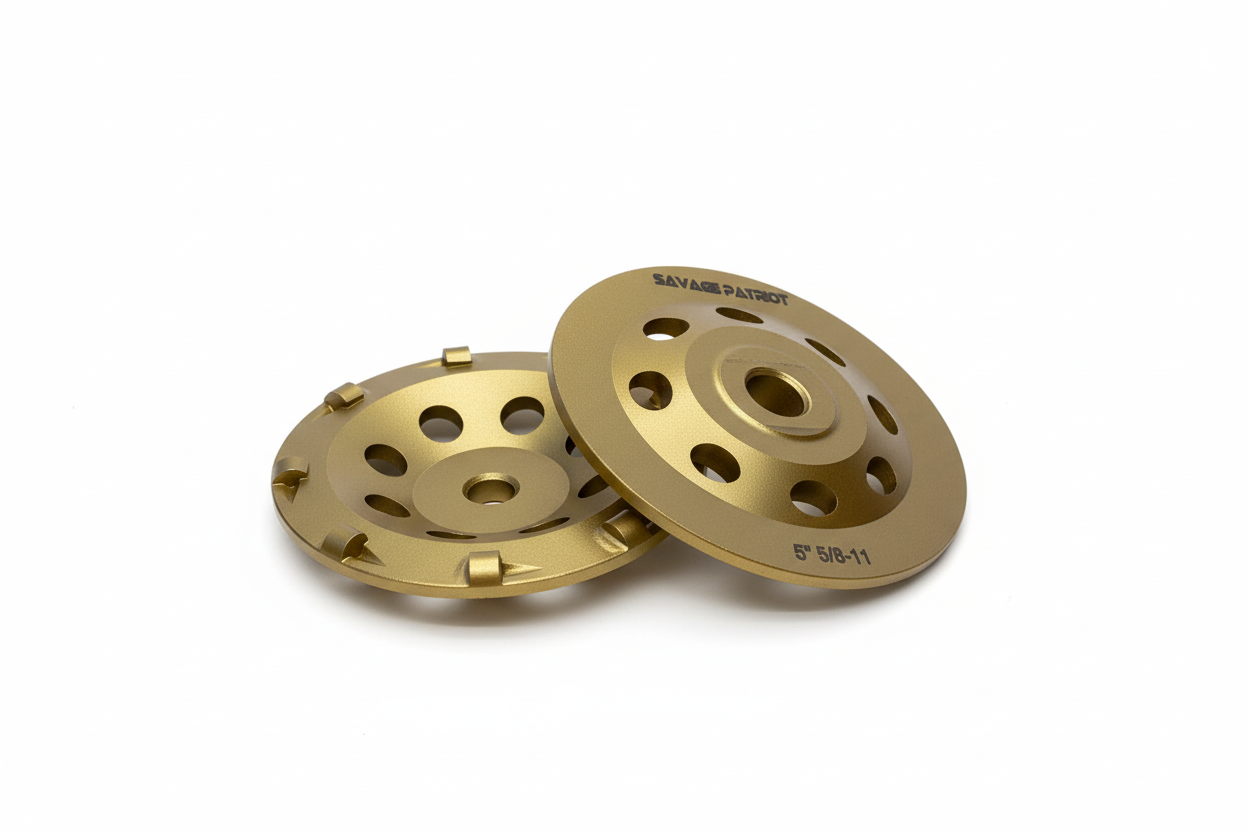 5" 1/4" Round PCD Cup Wheel