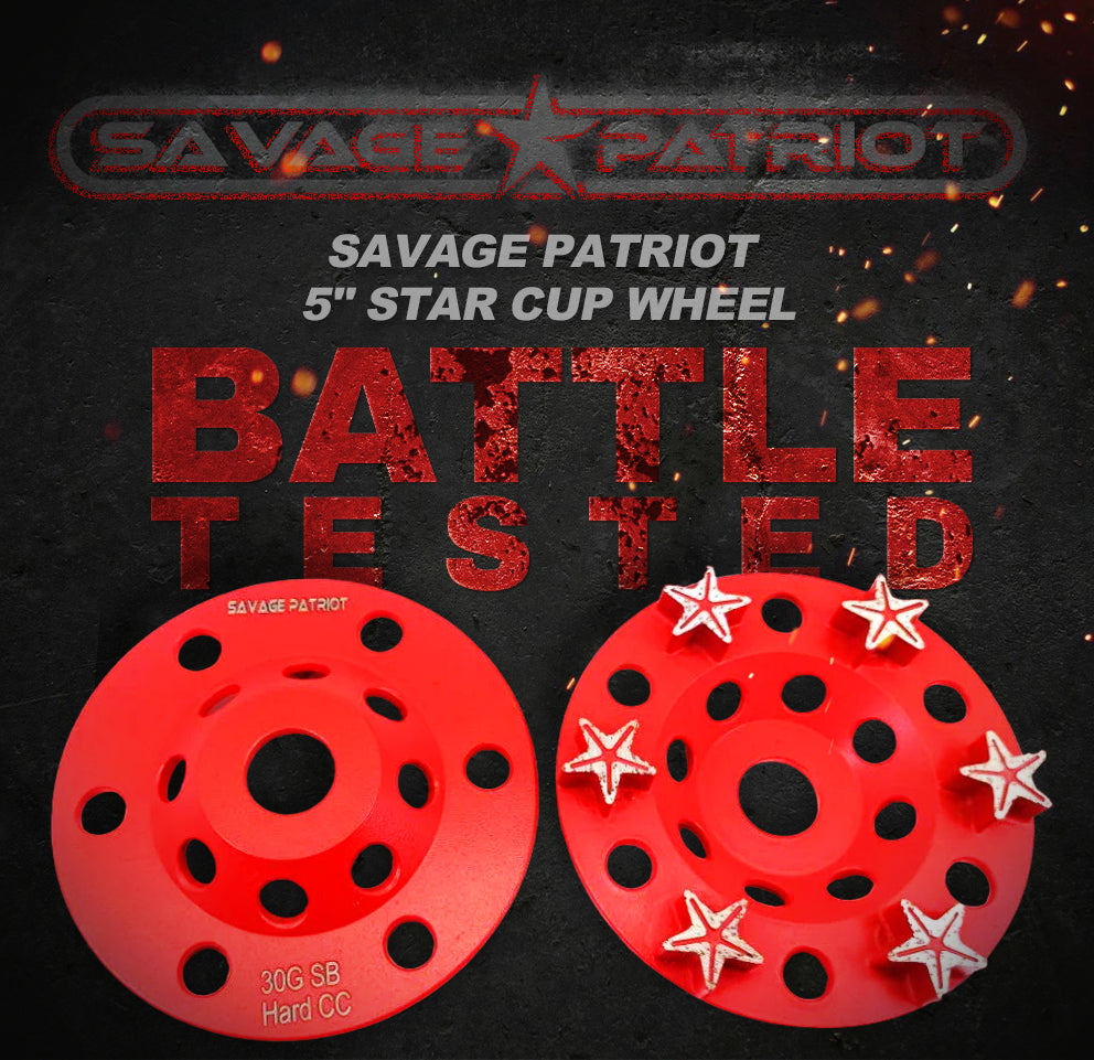 Savage Patriot- 5" Star Cup Wheel
