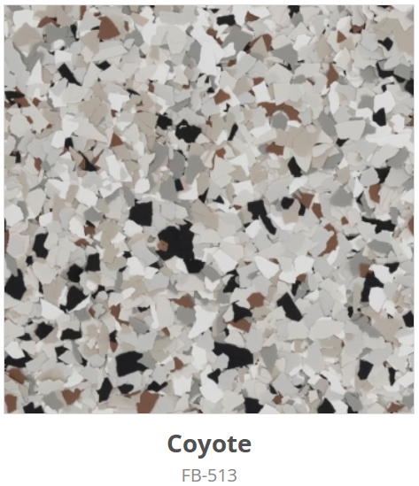 40 LB Box Decorative Vinyl Flakes 1/4"