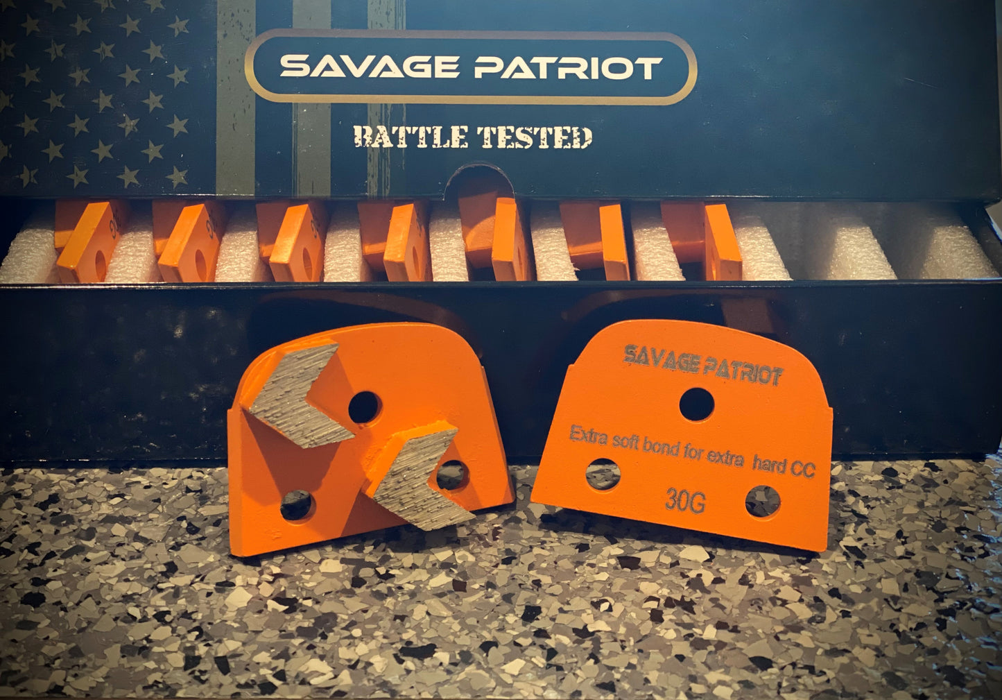Lavina Diamond Tooling (SAVAGE PATRIOT- Pro Series) 2 Arrows (ESB) for Extra Hard Concrete